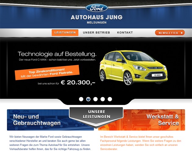 Website Autohaus Jung GmbH, Melsungen